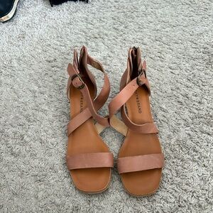 Lucky Brand Brown Strappy Sandals